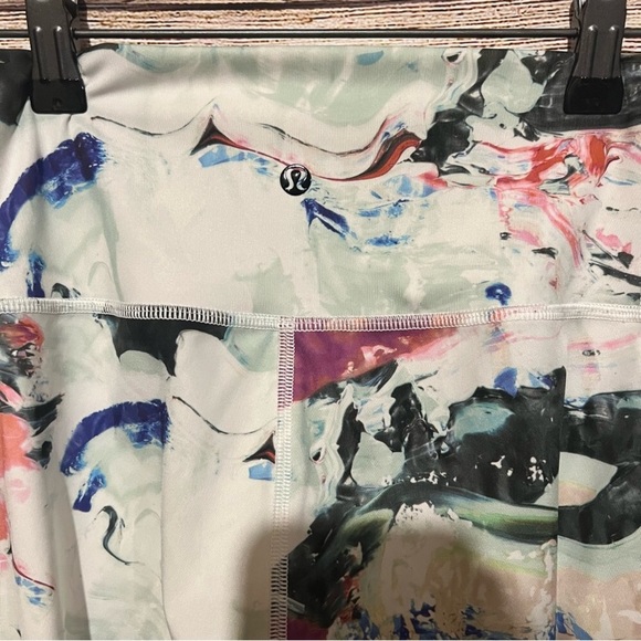 Lululemon Tights w/ Multicolour Print - No Size Dot Cross stitched RArE Barbie - Picture 6 of 11